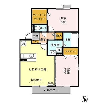 フラガンシア南館の物件間取画像